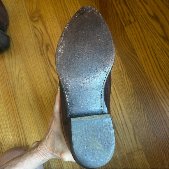 Frye Men's Brown Leather Billy Pull on Cowboy Western Boots Size 11M - Picture 13 of 15